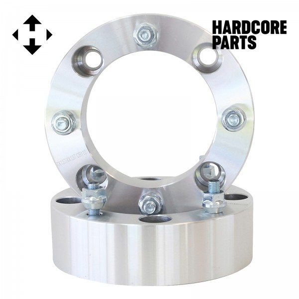 2 QTY 2" 4x115 ATV Wheel Spacer Adapters Studs M10-1.25 Center Bore 85mm - Fits Arctic Cat Yamaha