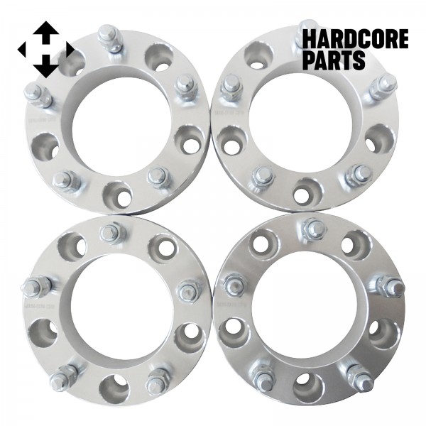 4 QTY 1.5" 5x150 Wheel Spacers Adapters + 20pc 14x1.5 Lug Nuts - Compatible With Toyota 