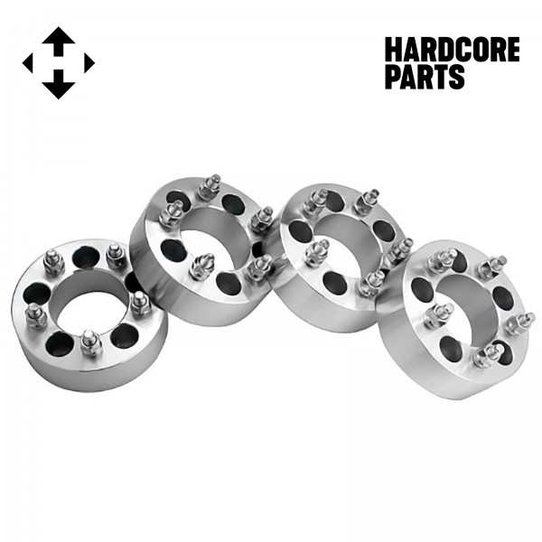 4 QTY Wheel Spacers Adapters 2" 5x5 (5x127) Studs 1/20-20 Jeep Wrangler JK Grand Cherokee Commander 