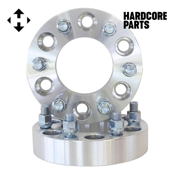 2 QTY Wheel Spacers Adapters 1.5" fits all 6x135 vehicle to 6x135 wheel patterns with 14x2 threads