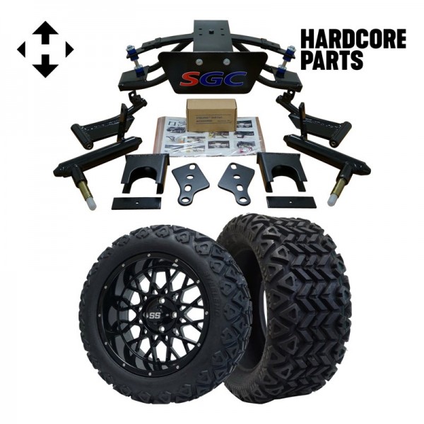 6” Heavy Duty Double A-Arm Suspension Lift Kit with 15" Wheel and Tire Combo fits Club Car PRECEDENT Golf Cart (2004+)