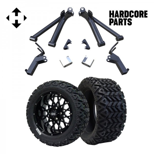 6" A-Arm Lift Kit with 14" Wheel and Tire Combo fits Yamaha G2/G9 Golf Cart