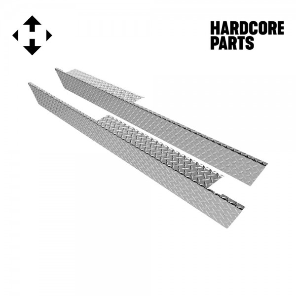 Aluminum Diamond Plate Rocker Panel for Club Car Golf Cart DS 82-Up (Set of 2)
