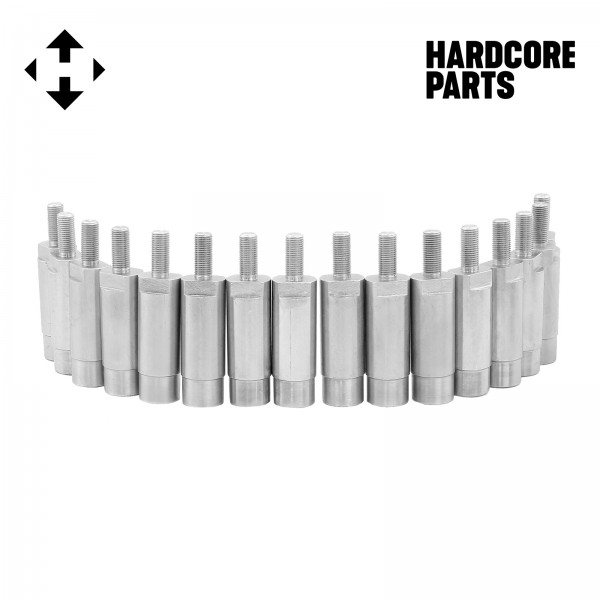 16 QTY Stud Wheel Spacers 5" (2.5" per side) for ATV UTV Golf Cart with 1/2"-20 threads - Fits EZGO Club Car Harley Davidson