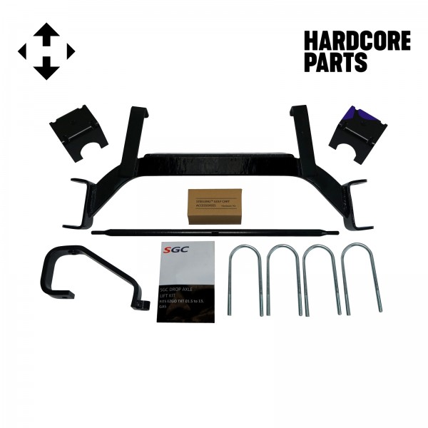 6" Drop Axle Lift Kit for EZGO TXT/PDS (2008.5+) Gas Golf Cart
