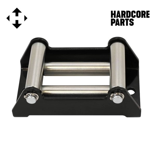 ATV UTV Winch Roller Fairlead - 2000lb Capacity, 4 1/4" Bolt Pattern