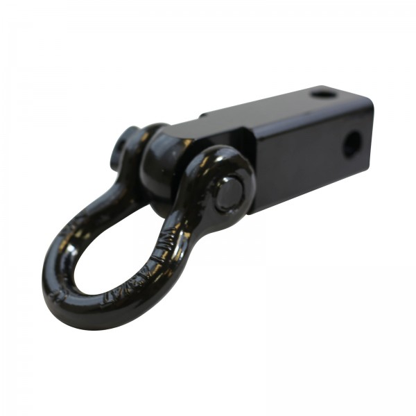 D-Ring Hitch 2” Receiver with 3/4" Bow Shackle for Towing Hauling