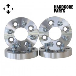 4 QTY Wheel Spacers 1" fits all 4x100 bolt patterns with 12x1.5 threads - Compatible with Acura Audi BMW Chevrolet Chrysler Dodge Honda Kia Toyota Volkswagen
