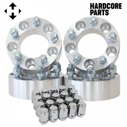 4 QTY 2" 5x4.5 Wheel Spacers Adapters (5x114.3) Studs 1/2-20 + 20pc Lug Nuts