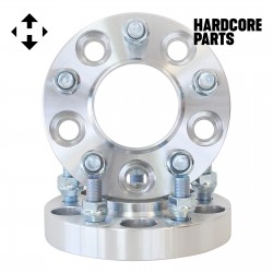 2 QTY 1" 5x100 to 5x4.5 Hub Centric Wheel Spacer Adapters CB 56.1mm Stud 12x1.25