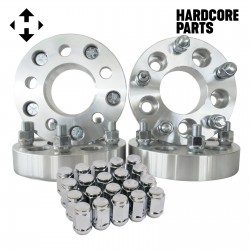 4 QTY 2" 5x4.5 Hubcentric Wheel Spacers Stud 1/2-20 + 20pc Lug Nuts