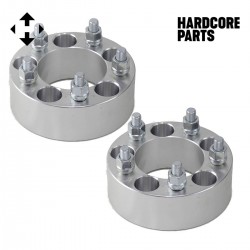2 QTY Wheel Spacers Adapters 2" 5x5 (5x127) Studs 1/20-20 - Compatible with Jeep Wrangler JK Grand Cherokee Commander 