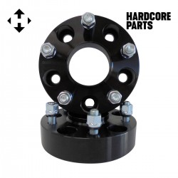 2 QTY Black Wheel Spacers Adapters 1.5" fits all 5x5 (5x127) Hubcentric vehicle to 5x5 wheel patterns with 1/2-20 threads - Compatible With Jeep Wrangler JK Rubicon