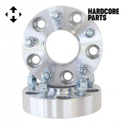 2 QTY Wheel Spacers Adapters 1.5" fits all 5x5 (5x127) Hubcentric vehicle to 5x5 wheel patterns with 1/2-20 threads - Compatible With Jeep Wrangler JK Rubicon