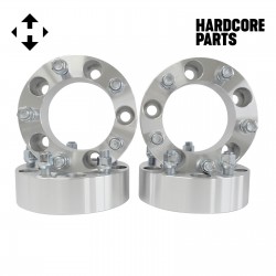 4 QTY Wheel Spacers Adapters 2" fits all 5x5.5 (5x139.7) vehicle to 5x5.5 wheel patterns with 9/16-18 threads - Compatible with Dodge Jeep