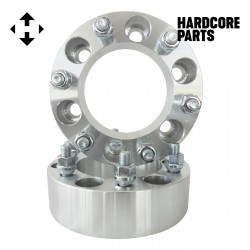 2 QTY Wheel Spacers Adapters 2" 6x5.5 (6x139.7) bolt patterns with 12x1.5 threads - Compatible with Toyota Isuzu Chevroloet GMC Dodge Ford Honda Hummer Hyundai Isuzu Lexus Mazda Mitsubishi