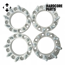 4 QTY 1.5" 8x170 Wheel Spacers Adapters 14x1.5 threads + 32pc Lug Nuts - Compatible with F250