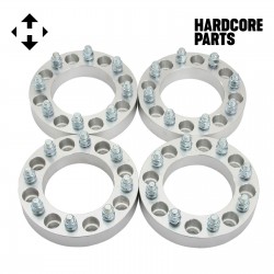 4 QTY 1.5" 8x6.5 to 8x180 Wheel Spacers Adapters 14x1.5 Studs + 32pc Lug Nuts