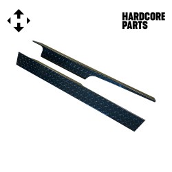 Black Aluminum Diamond Plate Rocker Panel for EZGO RXV Golf Cart (Set of 2)