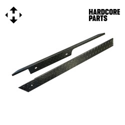 Black Aluminum Diamond Plate Rocker Panel for EZGO TXT Golf Cart (1996-2013) (Set of 2)