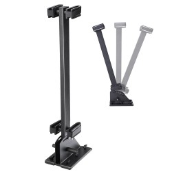 Universal Golf Cart & UTV Adjustable Stand Up Gun Rack, Vertical Two Gun Holder