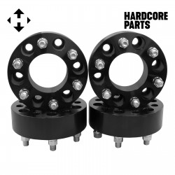 4 QTY Black Wheel Spacers Adapters 2" fits all 6x135 vehicle to 6x135 wheel patterns with 14x2 threads