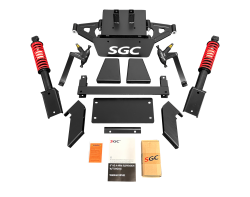 6" Heavy Duty A-Arm Golf Cart Lift Kit with Built-In Coil-Over Shocks for Yamaha Drive 2 Electric Models