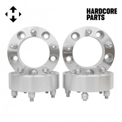 4 QTY Wheel Spacers Adapters 2" 5x5.5 (5x139.7) vehicle to 5x5.5 wheel patterns with 1/2-20 threads - Compatible with Dodge Ram 1500 Ford F100 F150 E100 E150 Bronco Jeep CJ3 CJ5 CJ6 CJ7 Scrambler