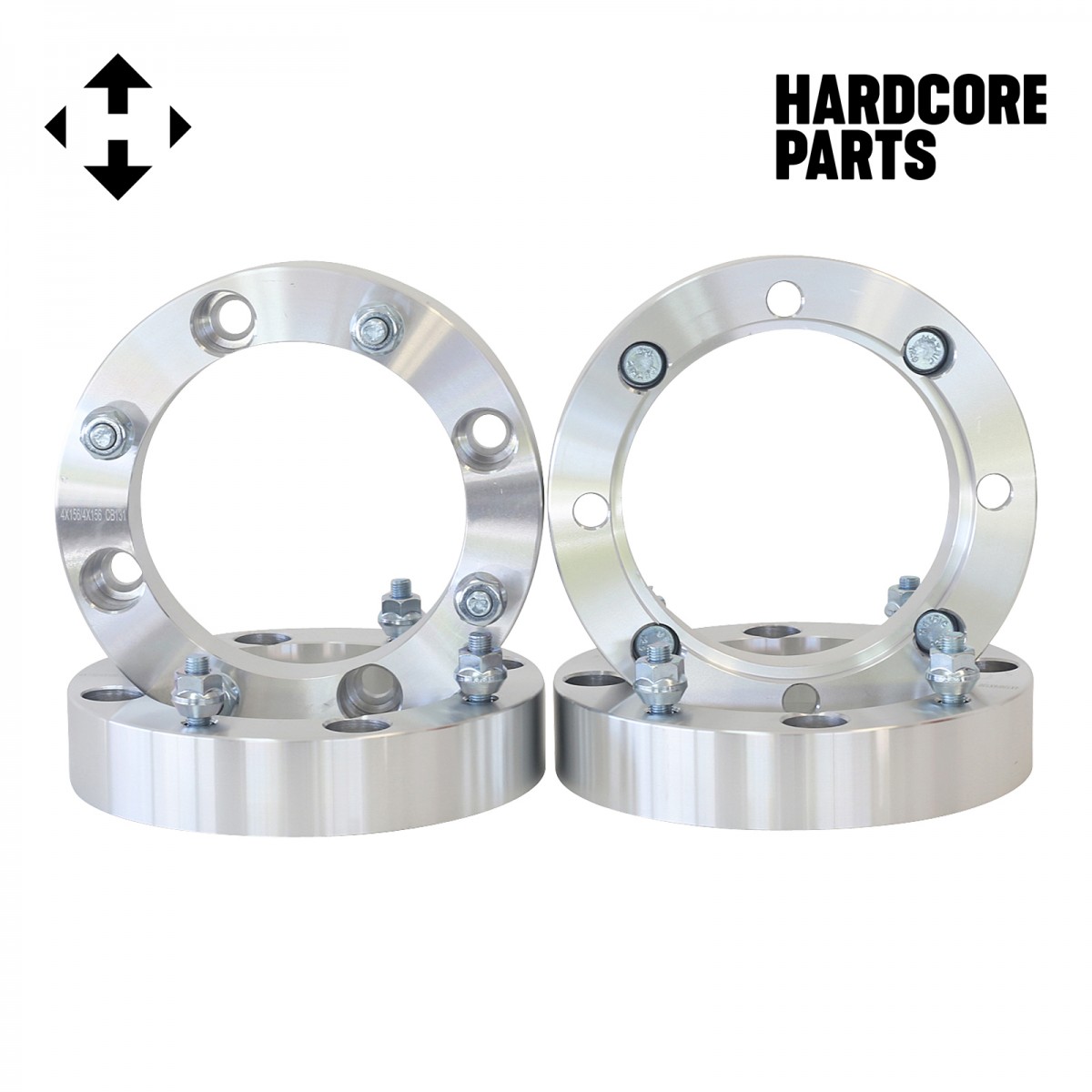 ATV Wheel Spacers 3" 4/156 Polaris Yamaha 4 QTY