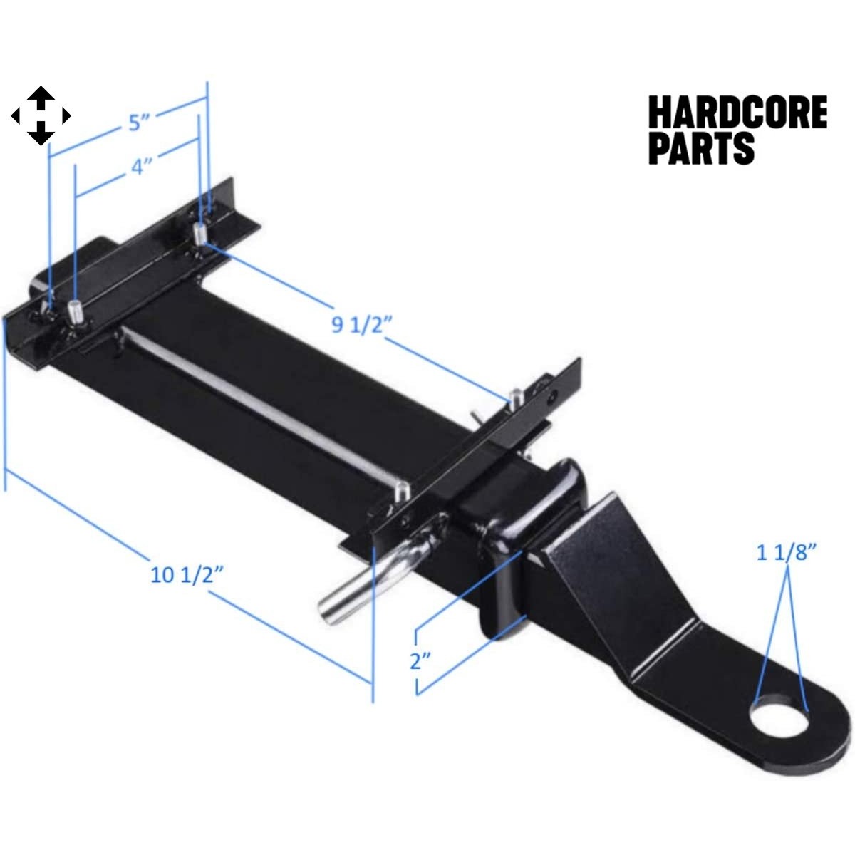 Smart Parts Golf Cart Safety Trailer Hitch Kit Compatible with EZGO