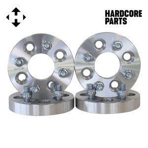 4 QTY 1" 4x100 Wheel Spacers 12x1.5 threads + 16 QTY Spline Lug Nuts and Key