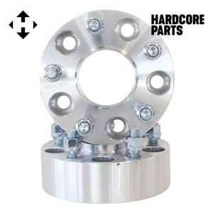 2 QTY Wheel Spacers Adapters 2" fits all 5x5 (5x127) Hubcentric vehicle to 5x5 wheel patterns with 1/2-20 threads - Compatible With Jeep Wrangler JK Rubicon