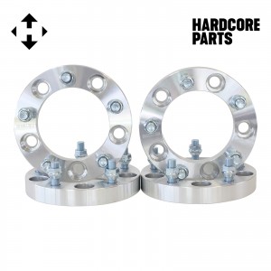 4 QTY Wheel Spacers Adapters 1" 5x5.5 (5x139.7) vehicle to 5x5.5 wheel patterns with 1/2-20 threads - Compatible with Dodge Ram 1500 Ford F150 E150 Bronco Jeep CJ Scrambler