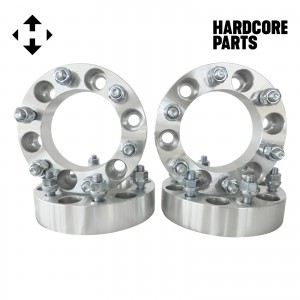 4 QTY 1.5" 6x5.5 Silver Wheel Spacer Adapters 12x1.25 Studs - Fits Titan Xterra Frontier