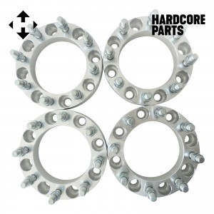 4 QTY 1.5" 8x170 Wheel Spacers Adapters 14x1.5 threads + 32pc Lug Nuts - Compatible with F250