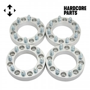 4 QTY 1.5" 8x6.5 to 8x180 Wheel Spacers Adapters 14x1.5 Studs + 32pc Lug Nuts