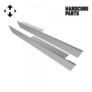 Aluminum Diamond Plate Rocker Panel for Club Car Golf Cart DS 82-Up (Set of 2)