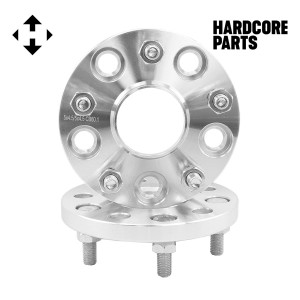 2 QTY Wheel Spacers Adapters 15mm (15 millimeter) fits all 5x4.5 (5x114.3) vehicle to 5x4.5 wheel bolt patterns with 12x1.5 threads - Compatible with Lexus Toyota