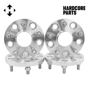 4 QTY Wheel Spacers Adapters 15mm (15 millimeter) fits all 5x4.5 (5x114.3) vehicle to 5x4.5 wheel bolt patterns with 12x1.5 threads - Compatible with Lexus Toyota