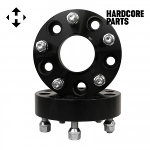 2 QTY 1.5" 5x150 Black Hub Centric Wheel Spacer Adapters CB: 110mm Stud: 14x1.5