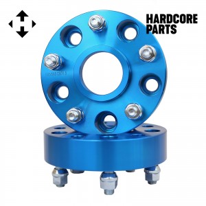 2 QTY Blue Wheel Spacers Adapters 1.5" fits all 5x5 (5x127) Hubcentric vehicle to 5x5 wheel patterns with 1/2-20 threads - Compatible With Jeep Wrangler JK Rubicon