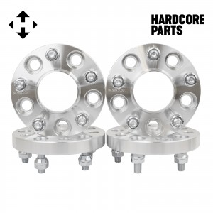 4 QTY 5x4.5 (5x114.3) 20mm 1" Hubcentric Wheel Spacers with 12x1.5 Studs - Compatible with Jeep Compass Hyundai Genesis Tiburon Veloster Kia Optima Soul Mazda 3 5 CX-5 Miata MX-6 Protege Patriot