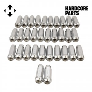 32 QTY Dodge Ram 2500 and 3500 Extra Long Chrome 9/16-18 Lug Nuts