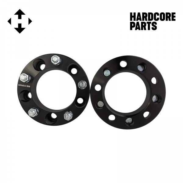 2" Wheel Spacers (Pair) – 5x5.5 Bolt Pattern, 1/2"-20 Threads – For Jeep, Ford, Dodge Trucks 8 thumbnail image