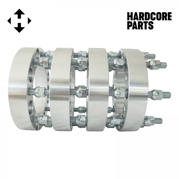 thumbnail interactive-video image 1 of 4pc 1.5" Wheel Spacers – 8x6.5 To 8x180 Adapters For Chevy GMC Savana 2500 1 of 3